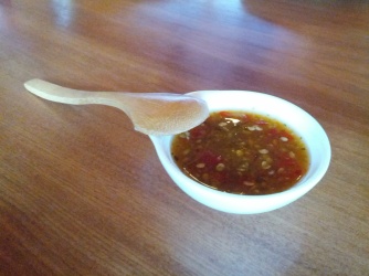 Sweet chilli sauce, a thai speciality and my favourite