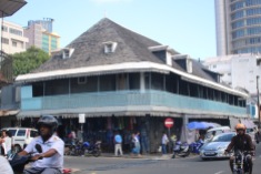 Old buildings in the bazaar or market